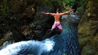 Epic Cliff Jumping and Waterfall Slide (EXTREME DANGER)