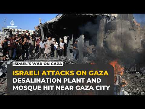 Israeli strikes kill at least seven and damage aid and water infrastructure in Gaza