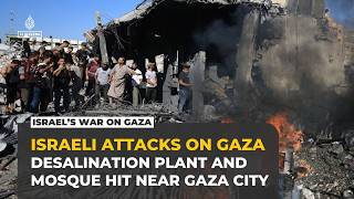 Download lagu Israeli strikes kill at least seven and damage aid and water infrastructure in Gaza mp3