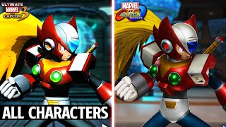 MVC Infinite vs Ultimate MVC 3 - All Characters Comparison + Hyper Combo