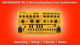 Video thumbnail for 🙂 BEHRINGER TD-3 MO Bass Line Synthesizer | Unboxing / Tutorial / Setup / Demo by Stamatis Stabos