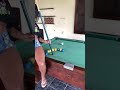 Colocando Efeito Com A Parte De Trás Do Taco De Sinuca Trickshot