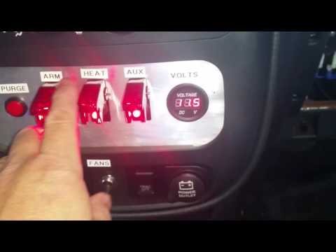 Custom nitrous switch panel and window switch