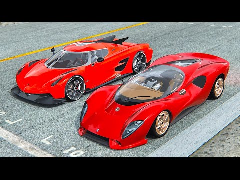 De Tomaso P72 2022 vs Koenigsegg Jesko Absolut at Nurburgring