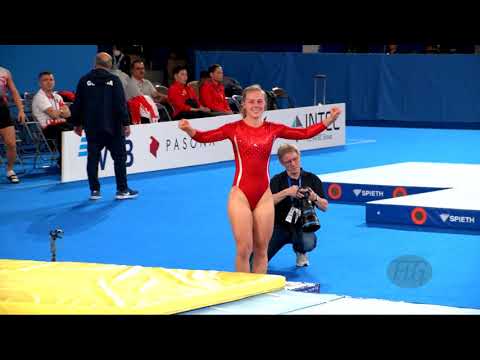NOERBY Johanne (DEN) W - 2019 Trampoline Worlds, Tokyo (JPN) - Qualification Tumbling R2
