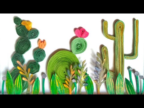 Quilling Cactus 🌵/ How to make Cactus with Paper
