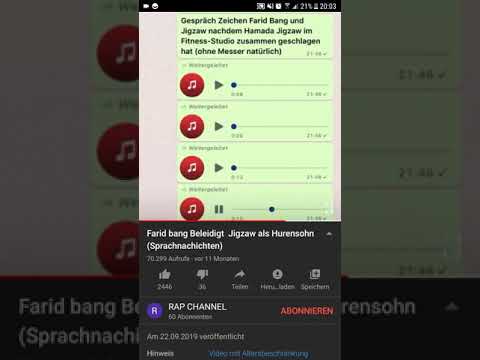 Farid Bang Jigzaw nur beleidigung