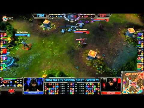 Bjergsen Amazing Outplay Shiphtur - TSM vs Coast (NA LCS 2014)