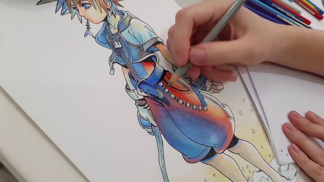 Sora Kingdom Hearts [Speed Drawing / Speed Painting]