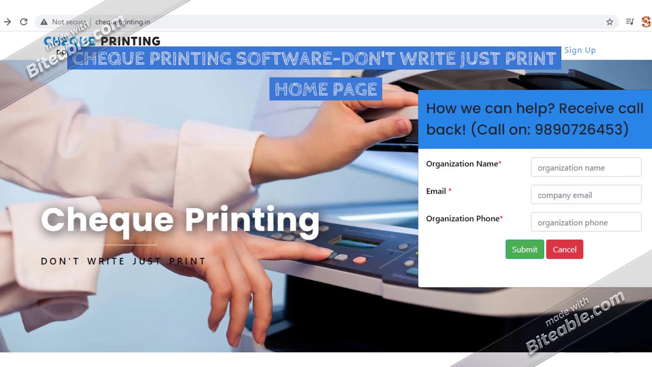 Xform Cheque Printing Software Part 1