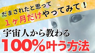 【完全版】宇宙人の教えで毎日１ヶ月やってみてたら願いが100％叶った方法を完全解説