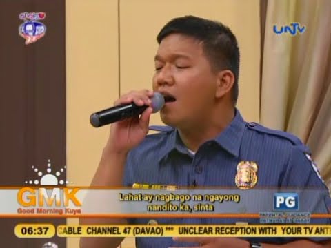 Ngayong Nandito Ka (Divo Bayer Cover) - Singing Police Officer on Good Morning Kuya