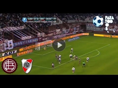 Atajada de Barovero. Lanús 0 - River 0. Fecha 9. Torneo Inicial 2013. Fútbol Para Todos