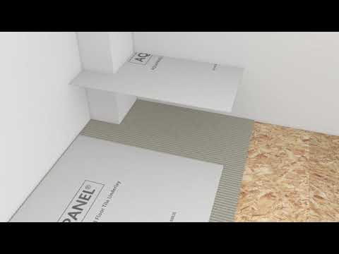 Installation of Knauf Aquapanel® Cement Board Floor Tile Underlay DIY (UK & Ireland)