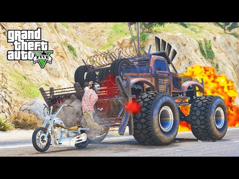 GTA 5 INCLEMENT MONSTER TRUCK CRASHES COMPILATIONS - DESTRUCTION