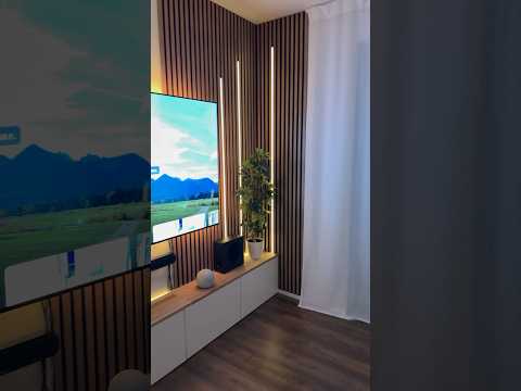 LED Acoustic Wall Panels-CRAZY Transformation #diy #interiordesign #roommakeover