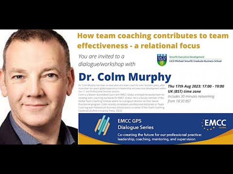 Dr Colm Murphy: How team coaching contributes to team effectiveness