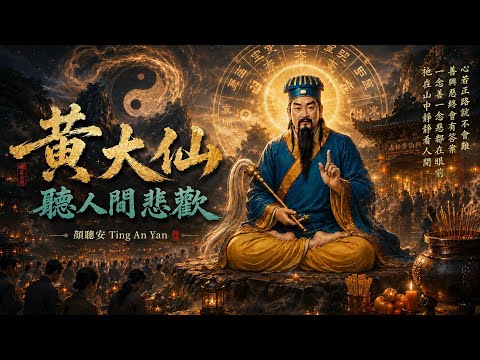《黃大仙・聽人間悲歡》- 顏聽安｜當你跪下上香時，你最想求什麼？🕯️【動態歌詞 / Official Lyrics MV】神明歌曲🎧 #黃大仙 #上香 #祈福 #信仰 #善念 #因果