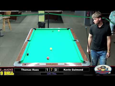 9-Ball Semi-Final Showdown 🚀: Thomas Haas🆚 Kevin Guimond- Race to 7 for the Final!