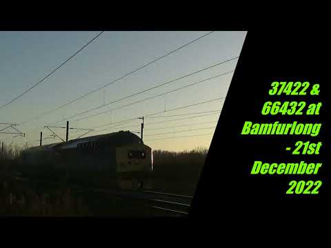 37422 & 66432 at Bamfurlong - 21st December 2022