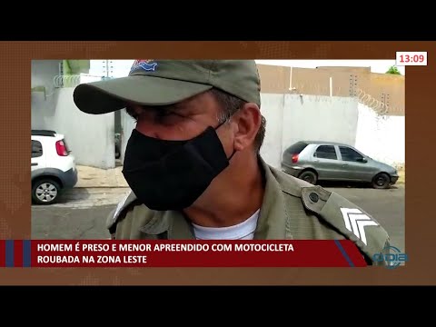 Homem é preso e menor é apreendido com motocicleta roubada na zona leste de Teresina 30 04 2021
