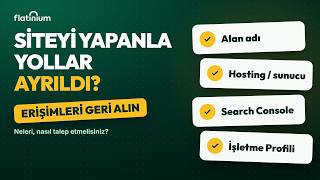 Siteyi Yapan Kişiyle Yollar Ayrıldı: Erişimler Nasıl Alınır?