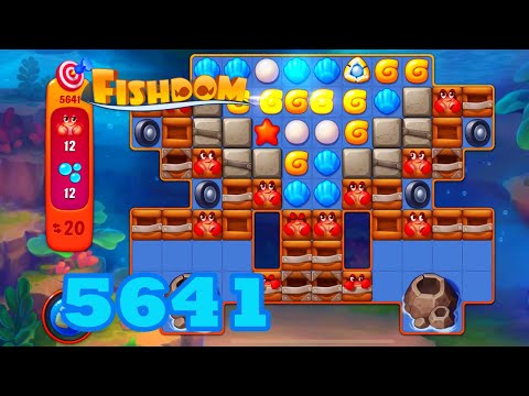Fishdom Level 5641 HD Walkthrough | 3 match puzzle | gameplay | android | IOS | GameGo Game