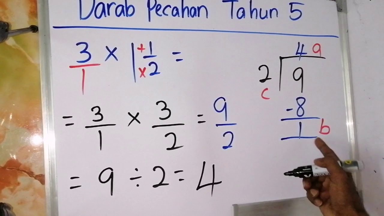 Darab pecahan Tahun 5 | pdpr
