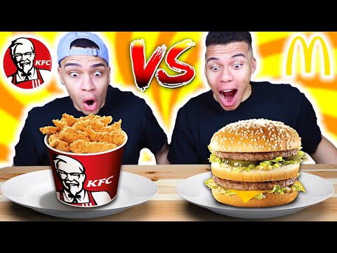KFC VS MCDONALDS CHALLENGE !!! | Kelvin und Marvin