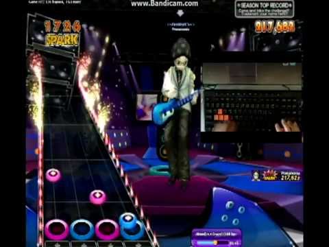 [Hands display] Audition Guitar mode - Audition Lv 4 Crazy - Audition - without flame out