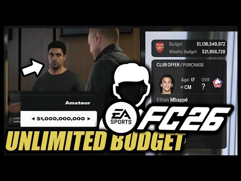 Unlimited Transfer Budget in Manager Career Mode | FC 26