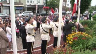 preview picture of video 'Izamiento de Bandera Peruana Peruvian Civic Association of NJ en Kearny NJ  2013'