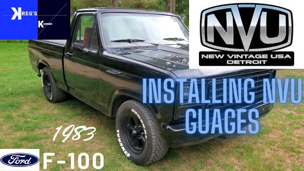 INTSALLING A SET OF NVU GUAGES IN A 83 F-100