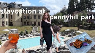 family staycation at penny hill park | room tour, the pool, walks, dinner at hillfield restaurant,
