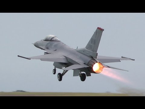 USAF F-16C VIPER Fighting Falcon Handling Demo