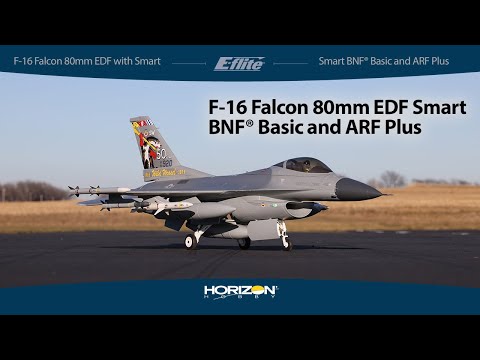 E-flite® F-16 Falcon 80mm EDF with Smart BNF® Basic and ARF Plus