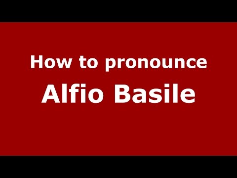 How to pronounce Alfio Basile (Spanish/Argentina) - PronounceNames.com