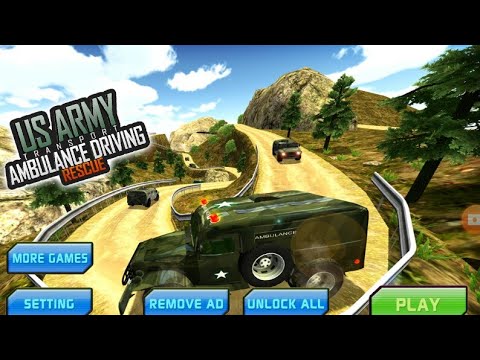 US Army Transporter Rescue Ambulance Driving Games and play