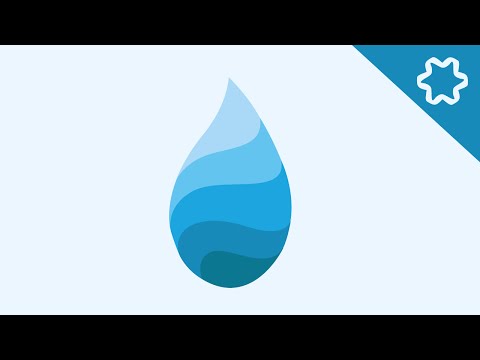 Water Drop Logo Design Tutorial With Different color every layer Adobe illustrator tutorial