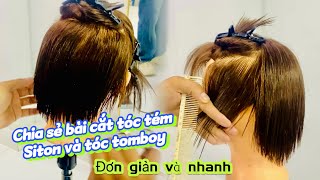 Chia Sẻ bài cắt tém căn bản #trungmaster #hair #hairstyle #zalo0987897605