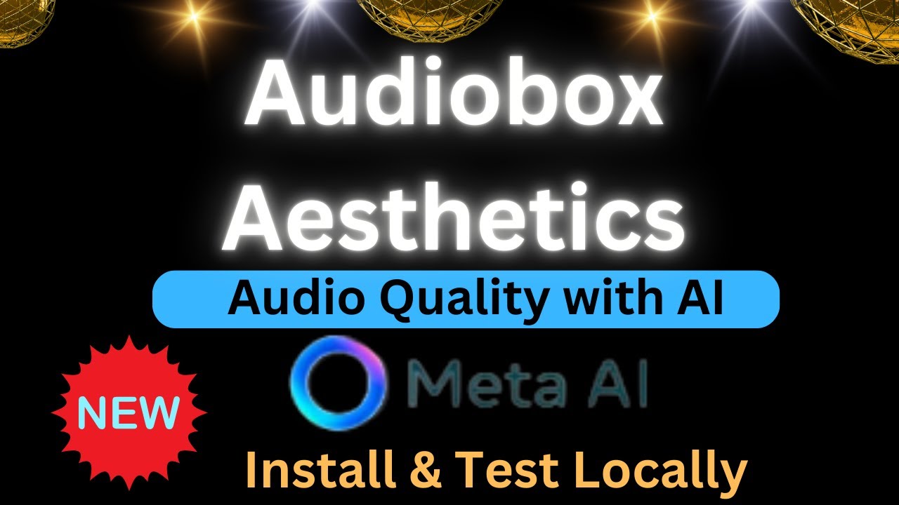Meta Audiobox Aesthetics - Quality Assessment for Speech, Music, and Sound - Install Locally