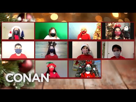 ロスの仮面少年合唱団が「Over Zoom」を披露 - CONAN on TBS (The L.A. Masked Children’s Choir Performs Over Zoom - CONAN on TBS)