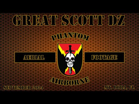 Phantom Airborne Brigade - Great Scott DZ Aerial Footage (4K) - Mt. Dora, FL