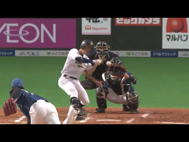 【3回表】強攻策が成功!! バファローズ・福田が右中間を破る先制タイムリー!! 2018/7/1 F-Bs