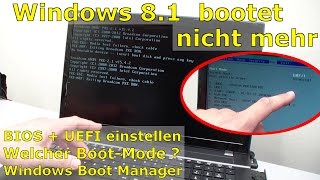 Windows 10 / 8.1 bootet nicht mehr - &quot;No bootable device&quot; wird angezeigt