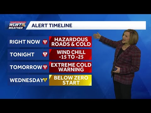 Winter storm moves out of Cincinnati, dangerous cold settles in