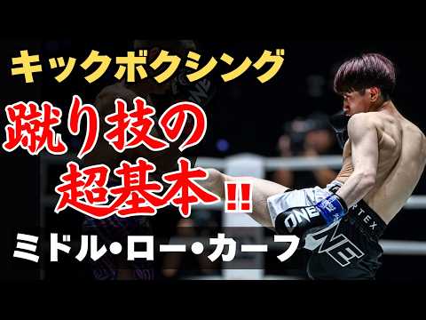 【誰も教えてくれない】ミドル・ロー・カーフの正しい蹴り方と当て方｜キックボクシング