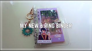 STARTING MY NEW 6 RING BINDER | Making Paper Refills and Decorating the Title Page