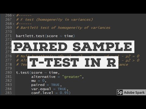 Paired sample t Test in R