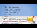 New Free Music 2018 Surrender Dan Lebowitz Country Folk Sad YouTube Audio Library BGM